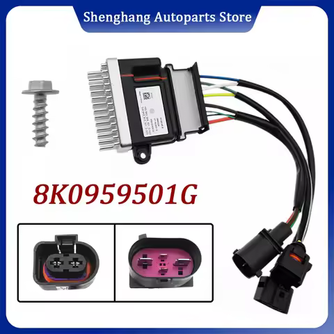 8K0959501G Engine Radiator Cooling Fan Control Unit Module 8K0959501A 8K0959501C 8K0959501D Audi A4 