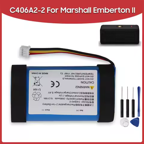 2680mAh Replacement Battery C406A2-2 For Marshall Emberton II 1Gen 2Gen Outdoor Bluetooth Speaker Re
