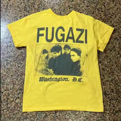 Vintage Fugazi T Shirt Band Reprint Unisex