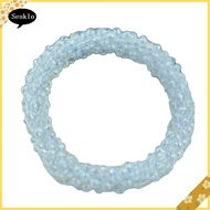 [SK] Shiny Rhinestone Elastic Bracelet Bangle Hair Rope Hairband Nepal Women Jewelry