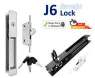 J6 Malaysia Standard Size J6 Lock Set Aluminum Sliding Door Lock Set Glass Sliding Door Lock Set