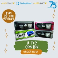 V-Tec Cash Box Mini CB-820 - Cash Money Box Safe / Money Safe / Money Storage / Money Box / Mini Dep
