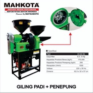 MESIN GILING PADI MAHKOTA KD500WG 2in1