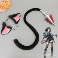 Human Mouse Ear Headband Area Animal Ear Props Tail Jiandu cos Extinct Plush Mouse Cross-Border Ear 