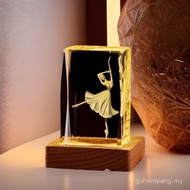 Desktop Crystal Ball Crystal Ball Souvenir Birthday Gift Wholesale Ballet Bedroom Night Light Decora