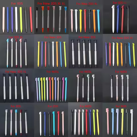 JCD Metal Telescopic Stylus Plastic Stylus Touch Screen Pen For NDSL NDSi WIIU 2DS 3DS XL LL New 3DS