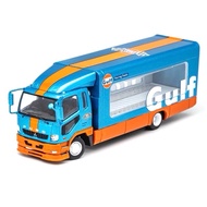 GCD 1/64 MITSUBISHI FUSO FIGHTER MK2 OUTRIGGERS RAISED TRUCK GULF LIVERY