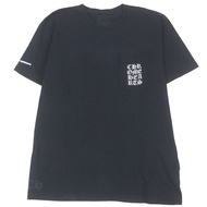 成色極佳的 CHROME HEARTS 100% 純棉字母印花 CH 短袖口袋 T 卹，黑色，L 碼，美國製造，正品，男士款