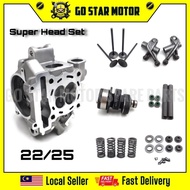 YAMAHA LC135 / Y15ZR Y15 Super Head Full Set 22/25 Racing Cylinder Head 22 25 Complete Set With Cams