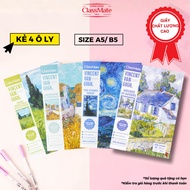 [SOUTH NOTEBOOK] VanGogh 4-Lined Notebook 96/120/ 200 Pages, Student Notebook A5/ B5 CLASSMATE Paper