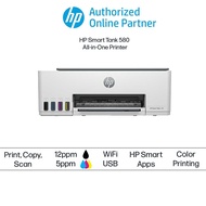 HP Smart Ink Tank 520 (USB) /580 + (Wifi) All-in-One Printer
