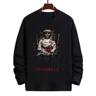 Crewneck Annabelle Doll Horror Sweater Cotton Fleece Material