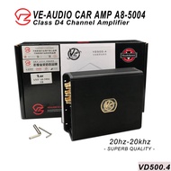 (10 AMP A8-5004) VEAUDIO AMERICAN Class D Mono 4Channel Amplifier rms:120w*(4 OHMS) / 240*4(2 OHMS B