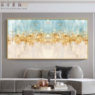 New Chinese abstract gold plant line poster printing canvas painting living room hanging painting so