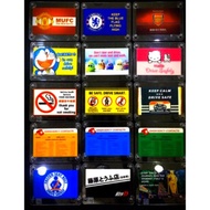 Car Roadtax Sticker/Protectors / Cover/Holder 4 Suction Cup / Printed Colorful Acrylic Car Roadtax H