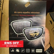 [RM5 OFF VOUCHER] Car Side Mirror Rain, Fog &amp; Water Repellent Sticker Waterproof Transparent