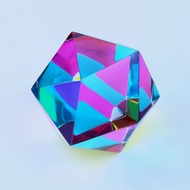 CMY Cubes The Motus (50mm) - Cyan, Magenta & Yellow Polyhedron - Subtractive Color Mixing Optical Ic