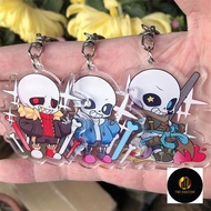 Undertale Ink Sans Asriel Horror Fell Keychain Japanese Anime Manga Backpack Handbag Decoration Acce