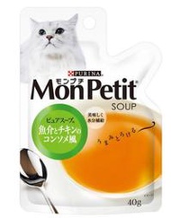 ( COSTCO 好市多 代購 ) Mon Petit 貓倍麗 雞肉海鮮燉湯(純湯)貓調理包 40公克 X 12入