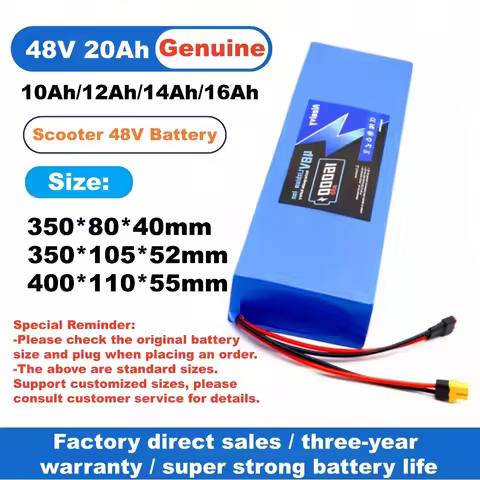 Genuine 48V 13S4P 13S5P 10Ah 14Ah 20Ah Electric Scooters Battery,built-in 30A BMS for Kugoo M4/M4Pro