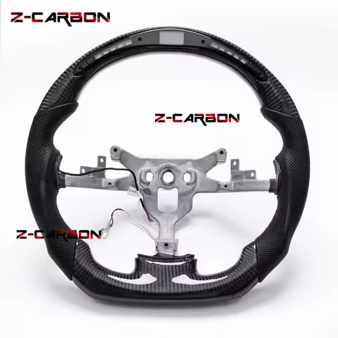 Real Carbon Fiber LED Steering Wheel for Chevrolet Corvette C6 Z06 2006-2011 Steering Wheel Perforat