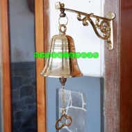 Bel Pintu Rumah Manual Tanpa Kabel Lonceng Kuningan Bel Sekolah