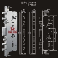Lock Body Cylindrical Integrated Tongue 6068 Dual Living Dual Speedmaster Lock Body Fingerprint Comb