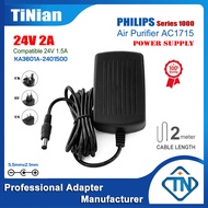 24V 2A 1.5A AC/DC Adapter for Philips Series 1000 Air Purifier AC1715 KA3601A-2401500 Power Supply