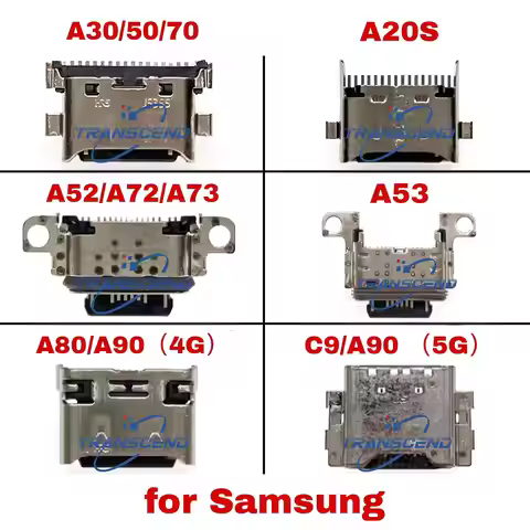 10pcs USB Charging Port for Samsung A20 M30S M31 A40S A50 A515F A82 5G A90 A70 A52 A72 A54 A73 A53 A
