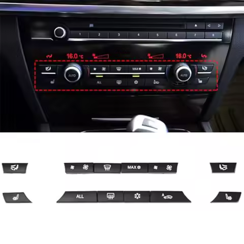 12pcs A/C Switch Buttons for BMW For 5 Series For F07 F10 F11 6 Series F06 F12 F13 7 Series F01 F02 