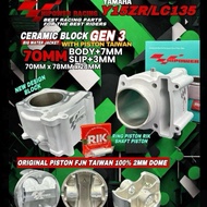 BLOCK Y15/LC135 70MM ( BODY +7MM )(SLIP +3MM ) ( GEN 3 ) NEW VERSION ( BIG WATER JACKET )( V-PRO ) B