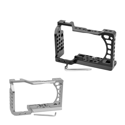 A16Q-Aluminum Alloy Camera Cage Rig With Cold Shoe Mount For Sony A6000/A6300/A6400/A6500 Cameras