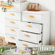 YOUNEED 56cm Storage Drawer Cabinet Chest of Drawers With Wheel Living Room Storage Cabinet Bedroom 