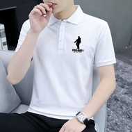 ORNGMALL เสื้อยืดโปโลผู้ชายแขนสั้นแนวธุรกิจเสื้อยืดผ้าฝ้ายพรีเมี่ยมใส่ได้ทั้งชายและหญิงไซส์ใหญ่ M-4X