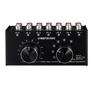 6 Input 1 Output Switcher Audio Source Selection Switcher Audio Input Signal Selector Switch with Vo