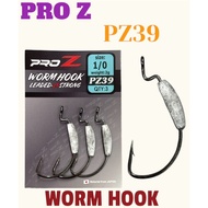 PRO Z PZ39 LEADED 3X STRONG WORM HOOK