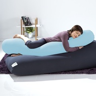 Yogibo圓柱大型抱枕-單色款/ 雨水藍
