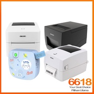 Deli Pencetak Terma Waybill Pejabat Deli Office Thermal Printer Shipping Parcel Waybill Barcode Labe
