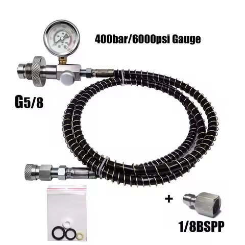 HP Filling Station Chargeing Adapter DIN Connector Big Tank To Small Bottles HPA Scuba Diving With H
