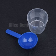 Sendok takar alginat gelas ukur alginate measuring cup takaran dental alginat gigi