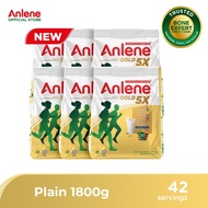 ㍿Anlene Gold 5X Milk Powder Plain 1800G %Nv