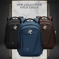 New Collection Louis Men's Backpack 3-Digit Lock 16in L2530-1 Expanding Laptop Bag School Backpack