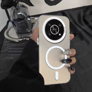 Phone Case Honor X9B ALI-NX1 X9A RMO-NX1 Colorful Anti-Fingerprint IMD Cover With Magnetic Sticker