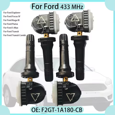 1/4PCS 433MHz Tire Pressure Sensor For Ford Explorer Focus IV Kuga III Puma S-Max Transit Car TPMS F