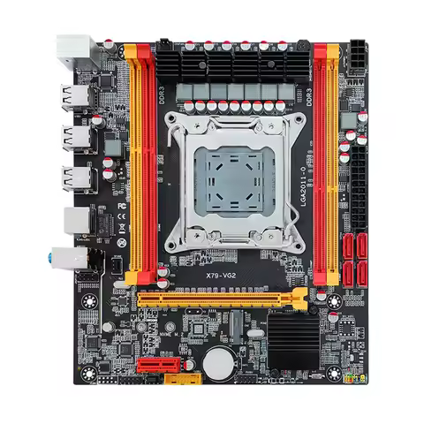 X79 Computer Motherboard NVME M.2 SSD LGA 2011 Computer Processors Motherboard PCI-E 16X 6*USB2.0 In