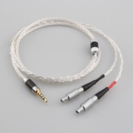 HIFI 3.5/2.5/4.4mm Balanced OCC Single Crystal Silver Headphone Upgrade Cable Cable for HD800 HD800S