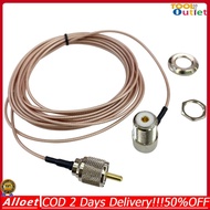 [ToolOutlet]5 M 16FT สายโคแอกซ์สาย UHF mobile radio coax cable PL-259 ชายหญิงอะแดปเตอร์เต้าเสียบสำหร