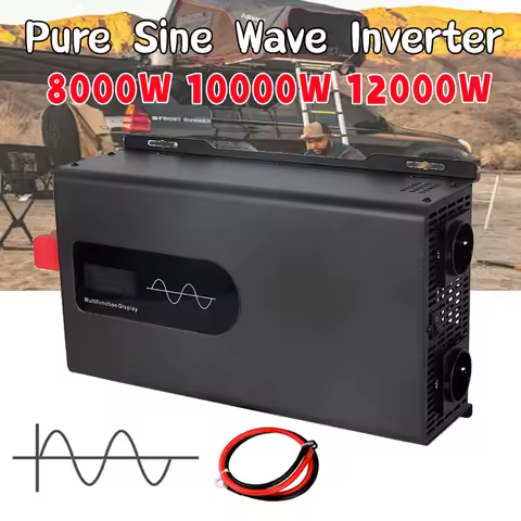 Pure Sine Wave Inverter 12V 24V 48V 72V 96V To AC 220V 110V 8000W 10000W 12000W Solar Power Inverter