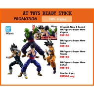 -ORIGINAL-PROMOTION BANDAI DRAGONBALL SUPER MOVIE SHF GOHAN, VEGETA, GOKU, PICOLLO