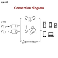 QUIM MMCX Female Cable Connectors ABS Construction for IE300 Audiophiles DIY Projects